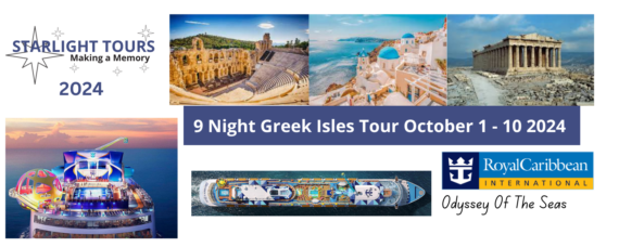 Starlight Tours 9 Night Greek Isles Tour October 1 - 10 2024