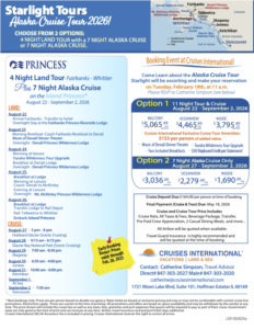 Starlight Tours Alaska Cruise Tour